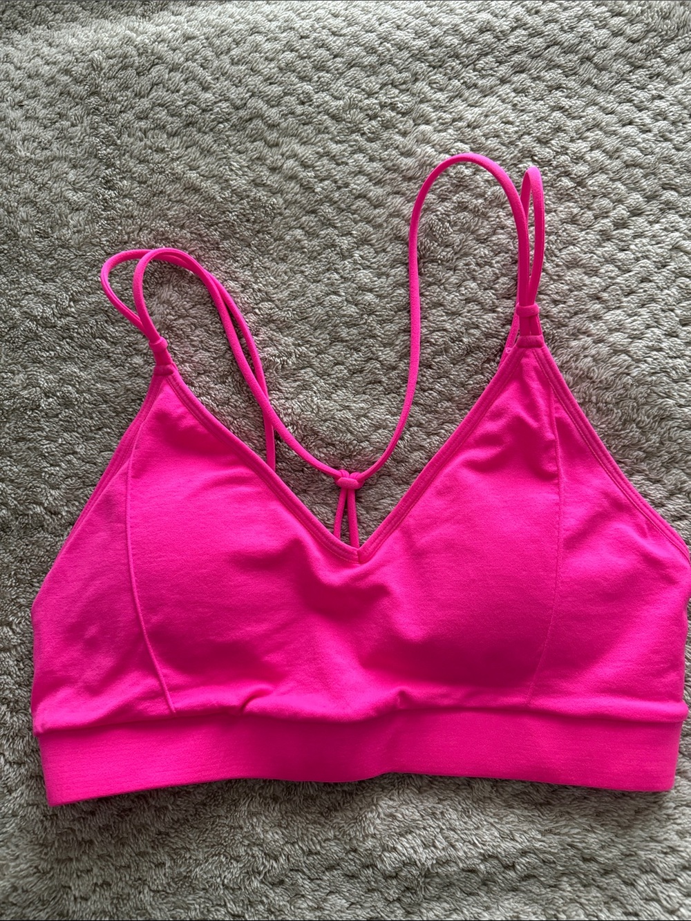 Fabletics Bright Pink Double-Strap Bralette